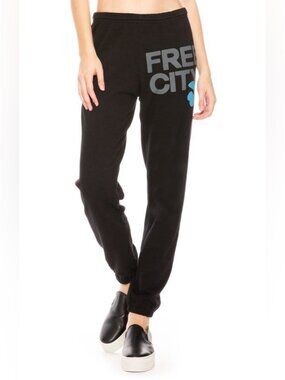 FreeCity logo track pants size S
